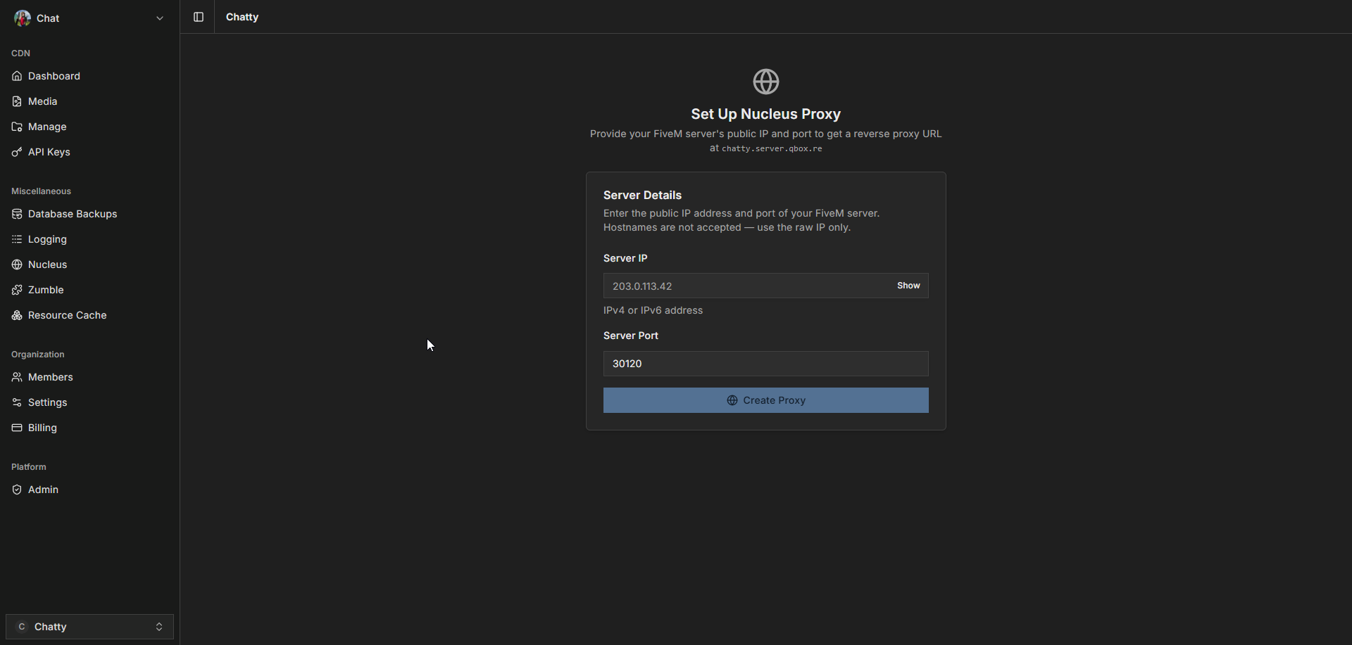 nucleus fill in form